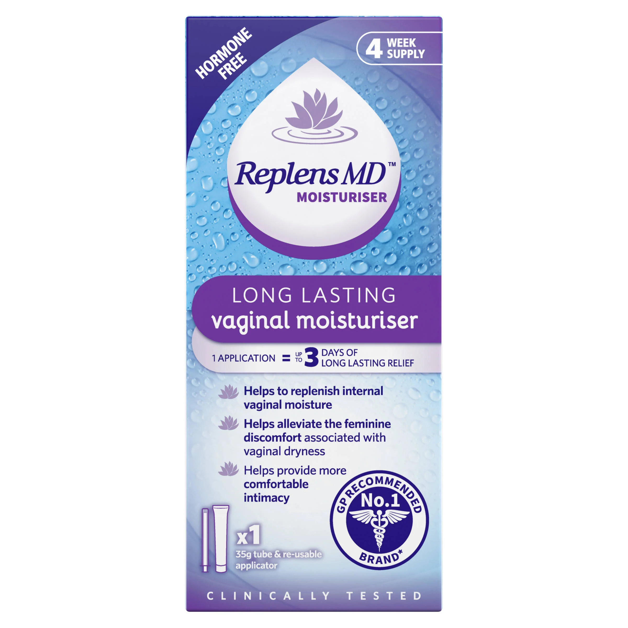 Replens MD Long Lasting Vaginal Moisturiser 35g