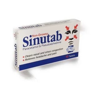 Sinutab Non Drowsy 15 Tablets