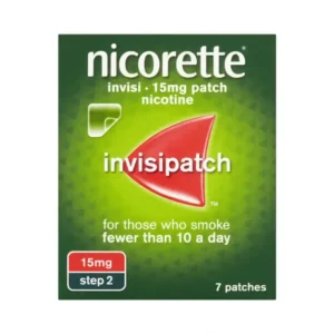 Nicorette® Step 2 invisi 15mg Patch, 7 Nicotine Patches