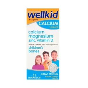 Vitabiotics WellKid Calcium Liquid Natural Orange Flavour 4-12 Years 150ml