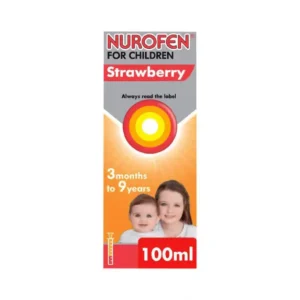 Nurofen for Children Strawberry Oral Suspension 3mths to 9yrs Ibuprofen 100ml