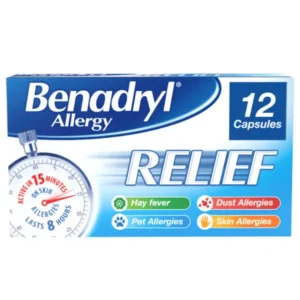 Benadryl Allergy Relief 8mg 12 Capsules