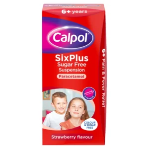 Calpol SixPlus Sugar Free Suspension Strawberry Flavour 6+ Years 200ml